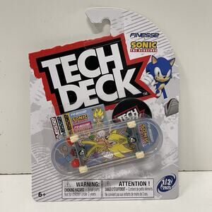 2025 Tech Deck Finesse x Sonic the Hedgehog Super Sonic Fingerboard